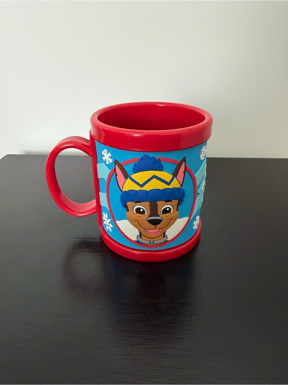 Paw Patrol 3D Red and Blue Kids plastic Mug with Winter Character